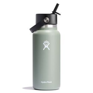 Hydro Flask -  32oz Wide Mouth Flex Straw Bottle - Ag Agave